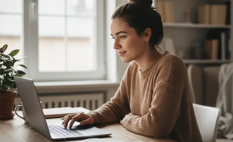 Mujer laptop